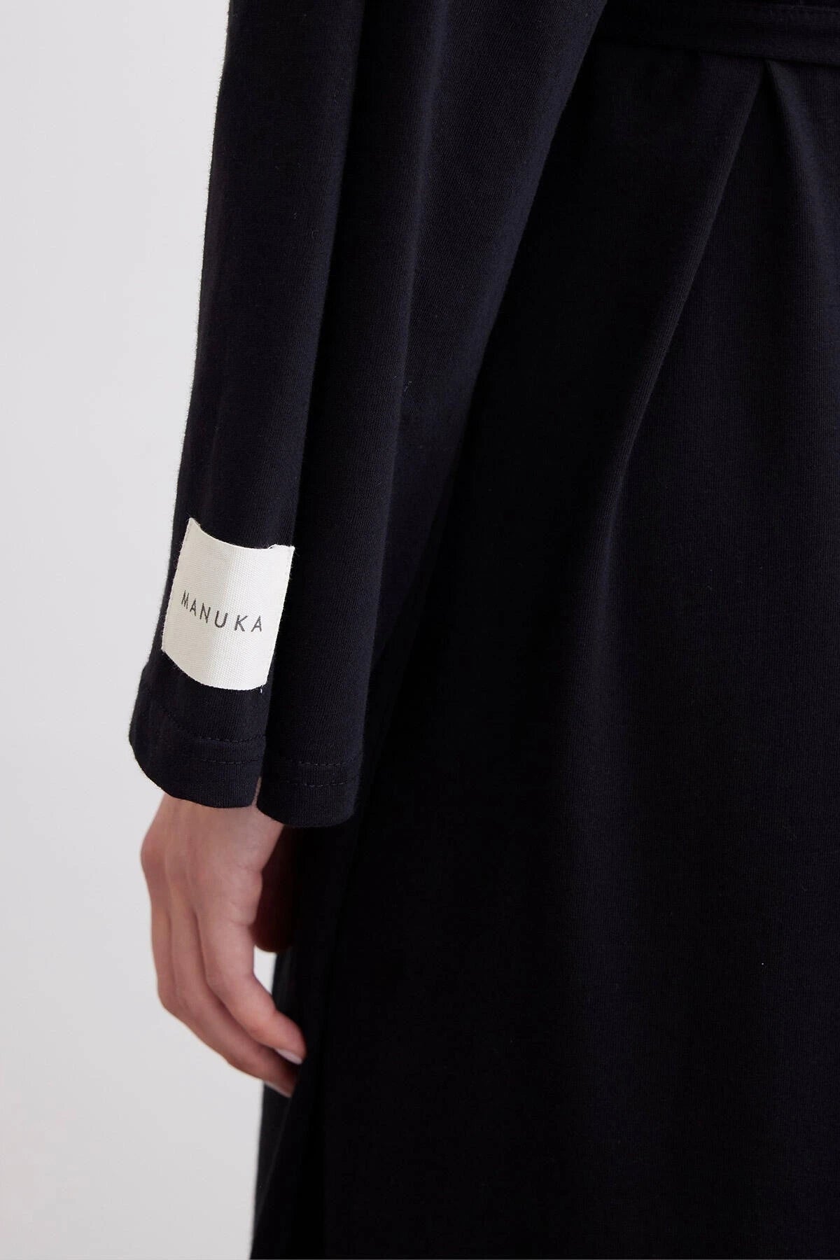 MANUKA Oversize Maxikleid Komfort – Schwarz