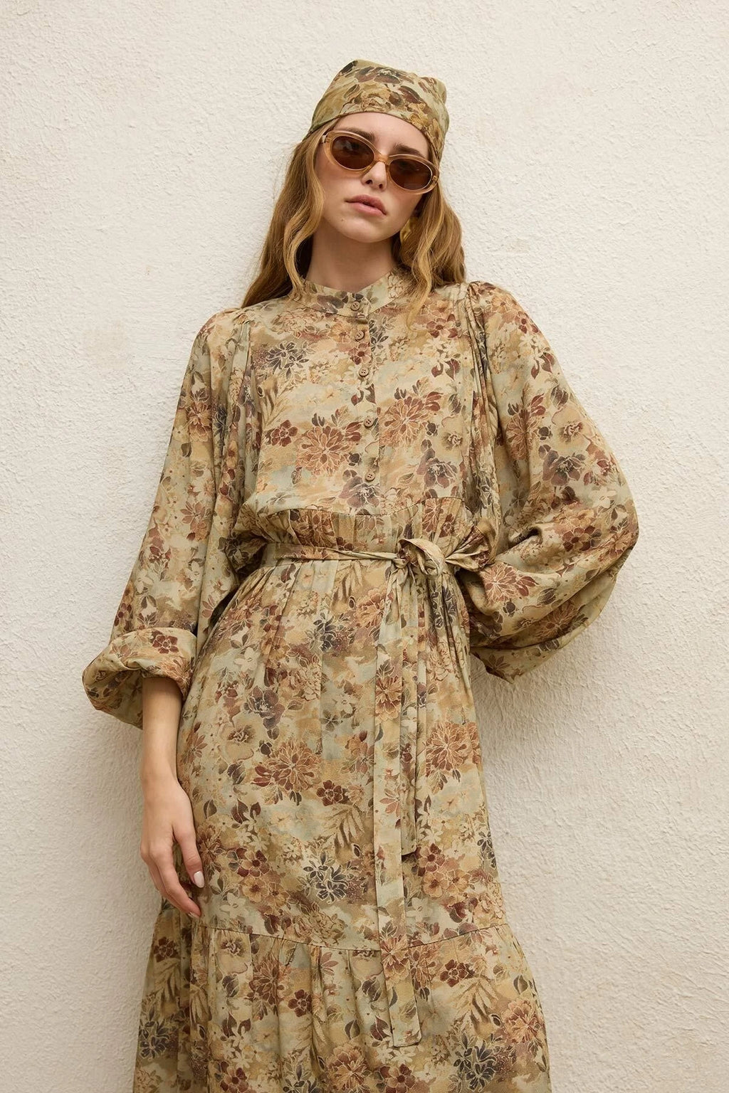 MANUKA - VISCOSE PUFFMOUW JURK VINTAGE