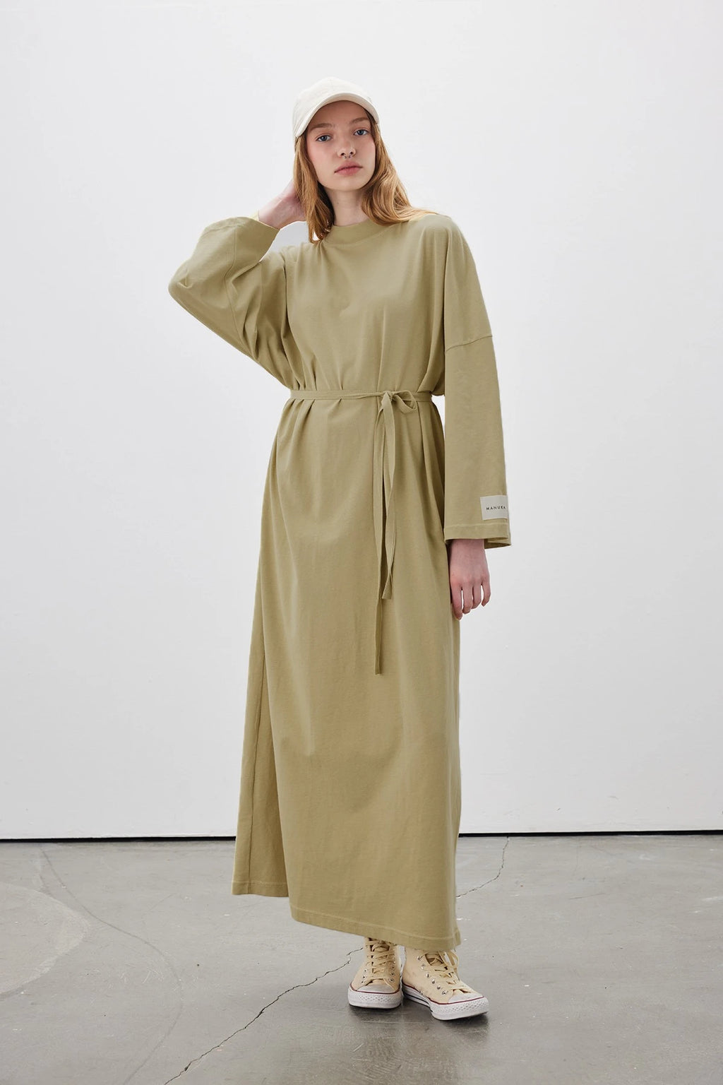 MANUKA - ROBE OVERSIZE LONGUE CONFORTABLE JAUNE