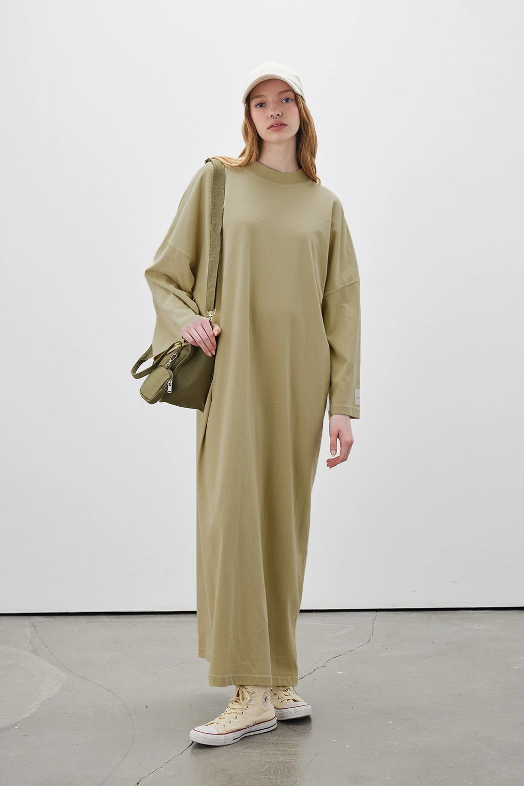 MANUKA - ROBE OVERSIZE LONGUE CONFORTABLE JAUNE