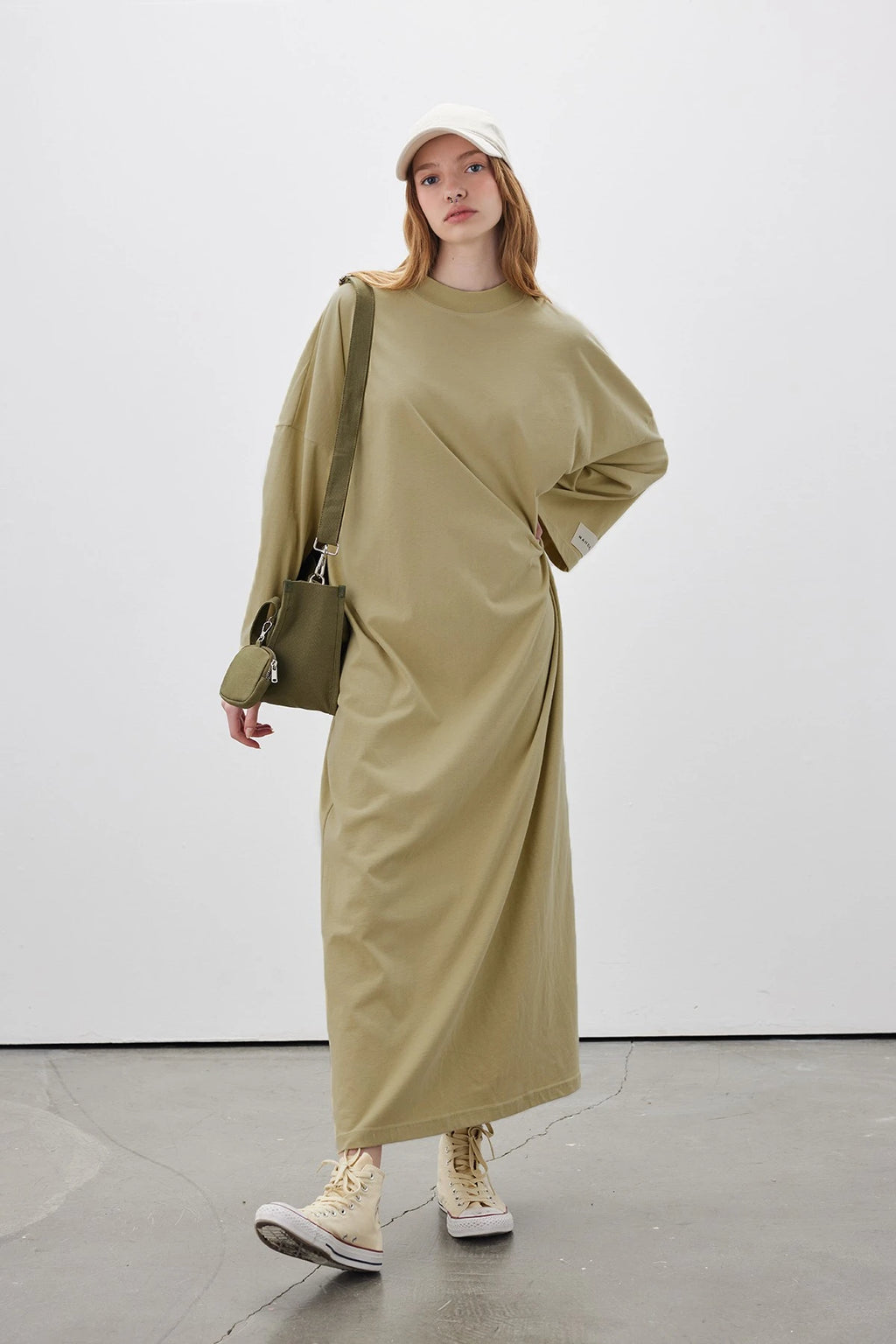 MANUKA - ROBE OVERSIZE LONGUE CONFORTABLE JAUNE