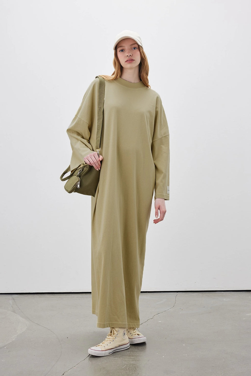 MANUKA - ROBE OVERSIZE LONGUE CONFORTABLE JAUNE