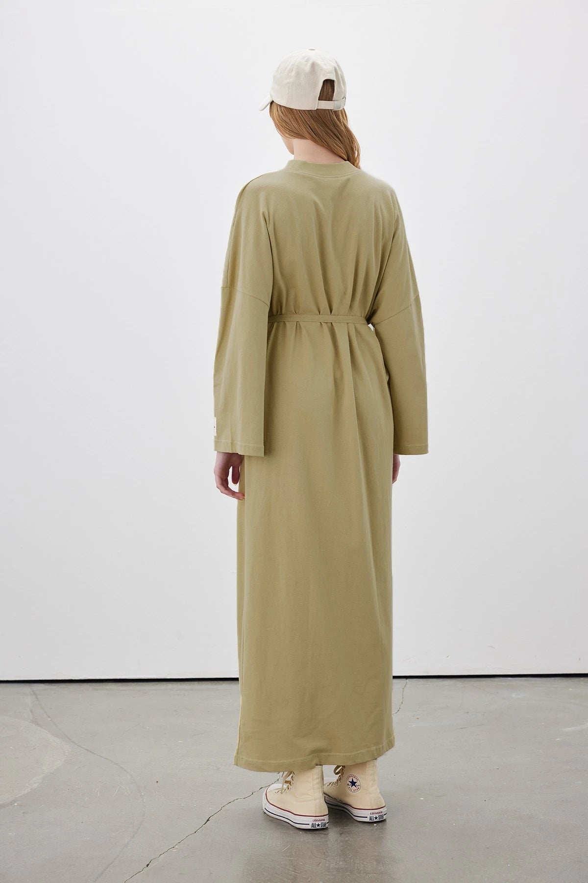MANUKA - ROBE OVERSIZE LONGUE CONFORTABLE JAUNE