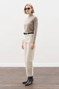 Manuka - Gerade Knöchel-Jeans-Hose - Beige