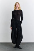 Manuka - Ballonform-Stoffhose - Schwarz