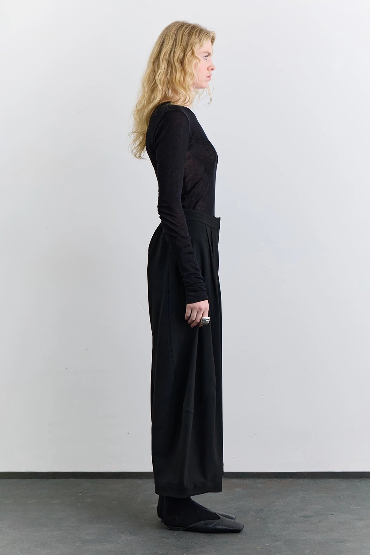 Manuka - Ballonform-Stoffhose - Schwarz