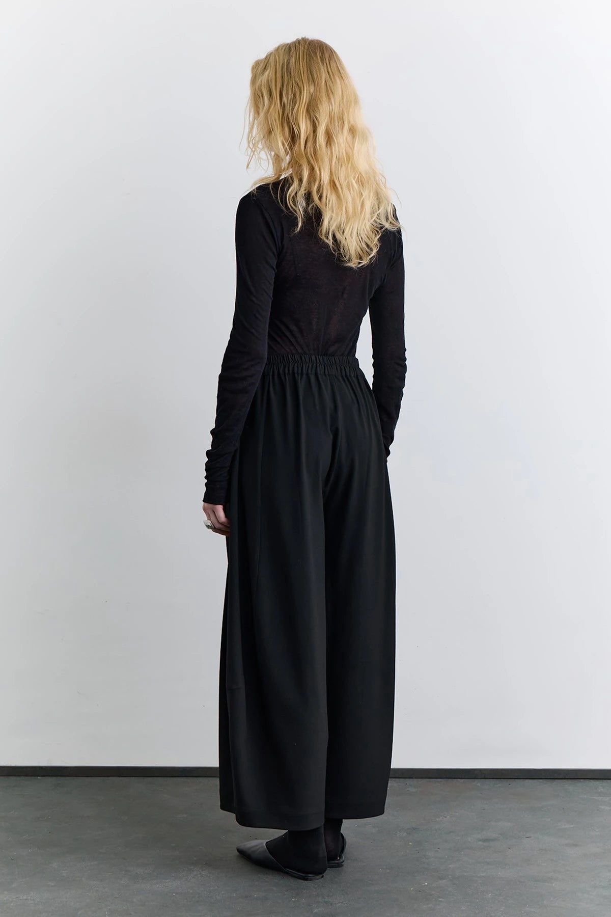 Manuka - Ballonform-Stoffhose - Schwarz