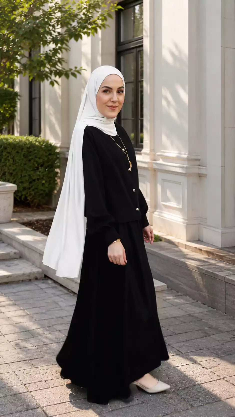 MONCHE Ensemble Veste et Jupe Dolce – Noir