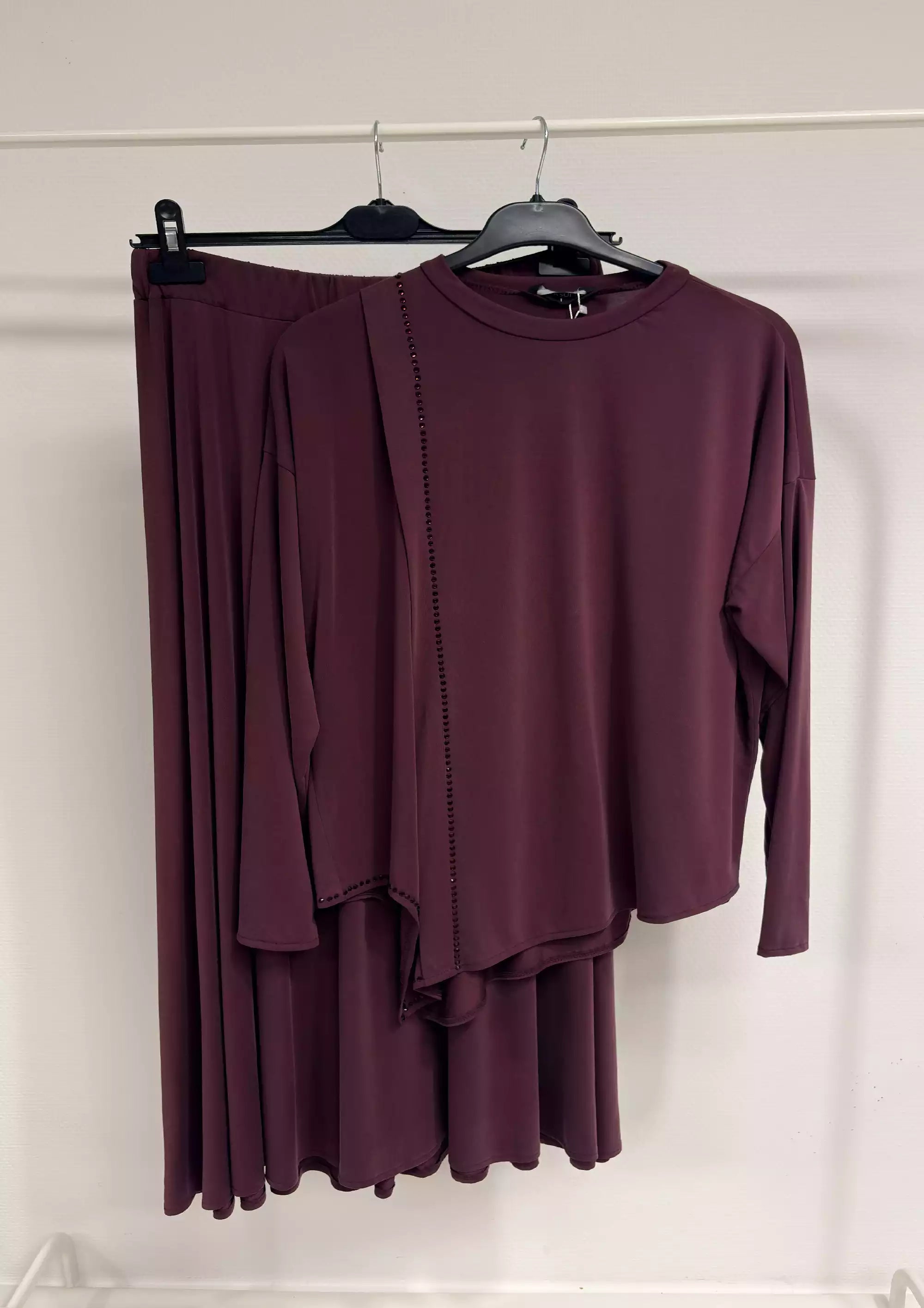 Bordo Likralı Jarse Takım