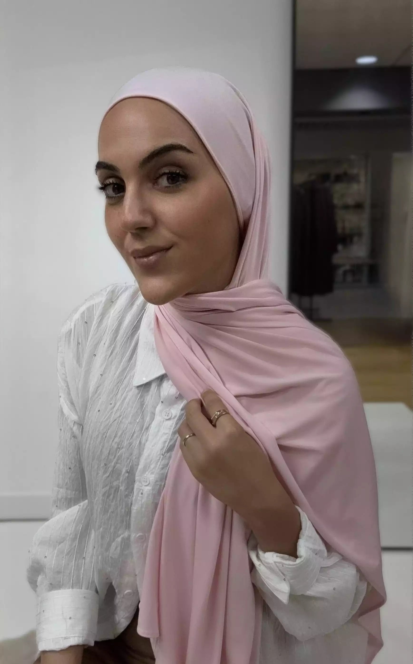 ESİNİSA – Premium Liquid Schal | Eleganz und Komfort den ganzen Tag-Rosa