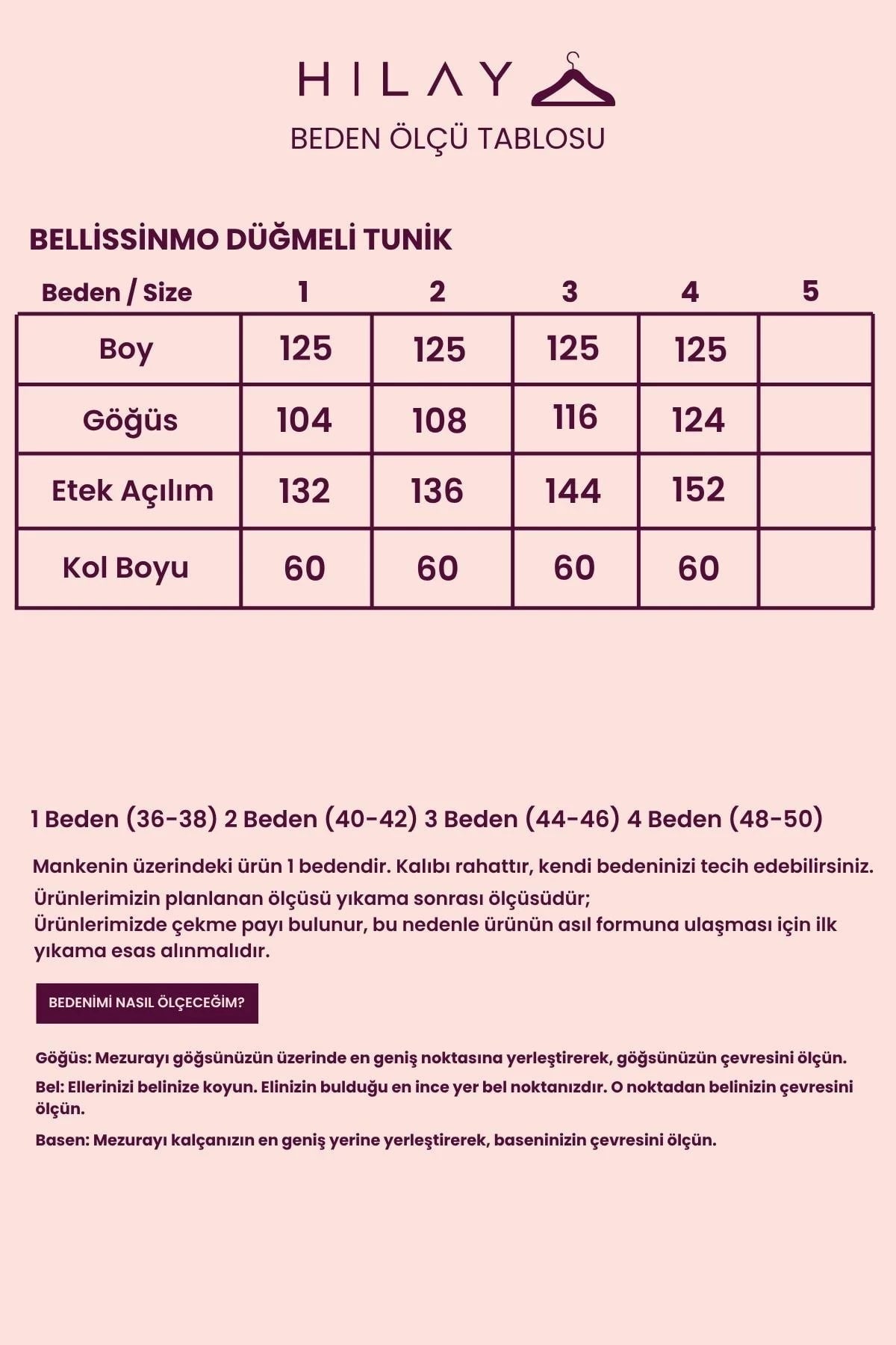 HILAY - Bellissinmo Nervür Cep Detaylı Lyocell Tunik TAŞ